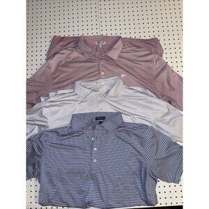 Lot of 3 Peter Millar Summer Comfort Polo Shirts – Men’s XXL – Excellent Cond.